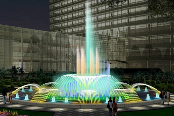 大型音乐喷泉设计效果图